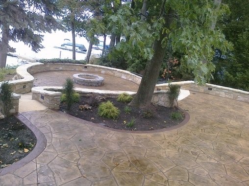 Finished Stamped Concrete Job