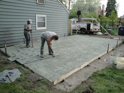 Guys Stamping Concrete